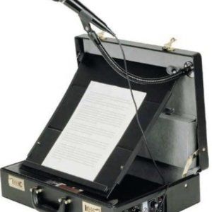 100% Working 18” X 13” Oklahoma Sound PA-In-Case Attache Case W/ Microphone ++++